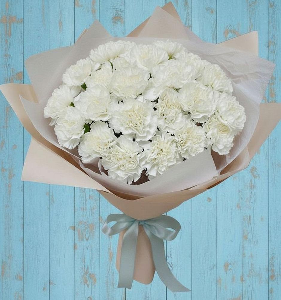 Букет цветов из: Гвоздики в Верхнебаканский