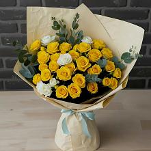 Букет цветов из:  Розы в Верхнебаканский