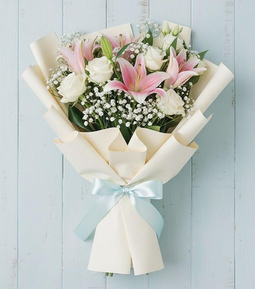 Букет цветов из: Лилии в Верхнебаканский