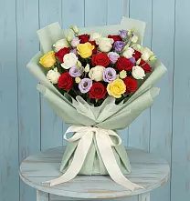 Букет цветов из:  Розы в Верхнебаканский