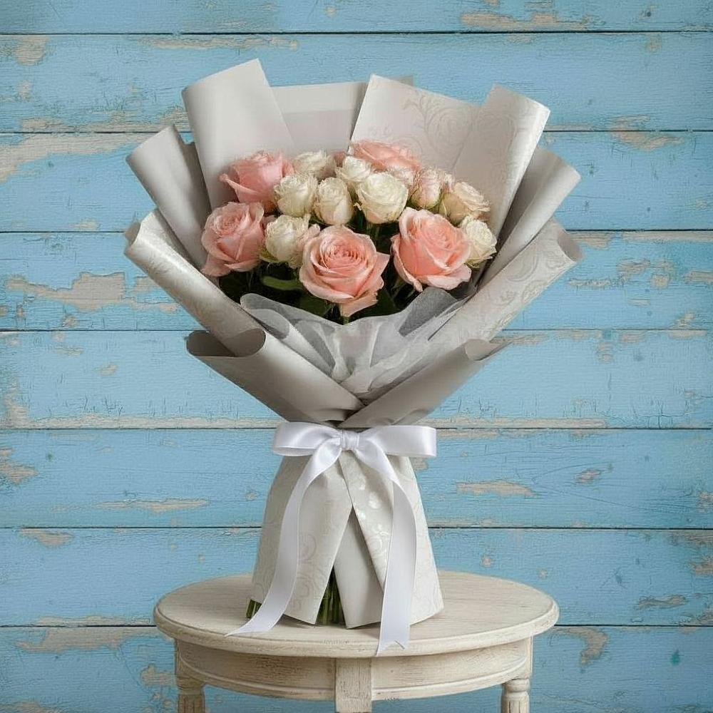 Букет цветов из: Розы в Верхнебаканский