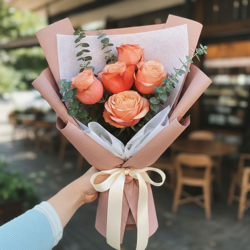 Букет цветов из: Розы в Верхнебаканский