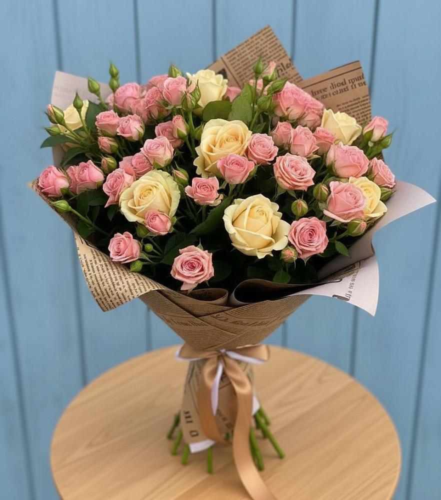 Букет цветов из: Розы в Верхнебаканский