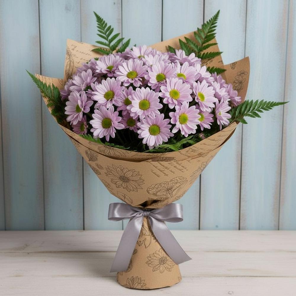 Букет цветов из: Хризантемы в Верхнебаканский