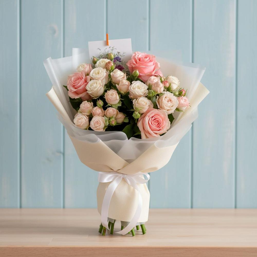 Букет цветов из: Розы в Верхнебаканский