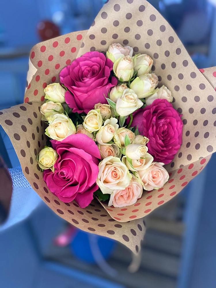 Букет цветов из: Розы в Верхнебаканский