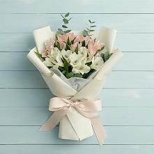 Букет цветов из:  Альстромерии в Верхнебаканский