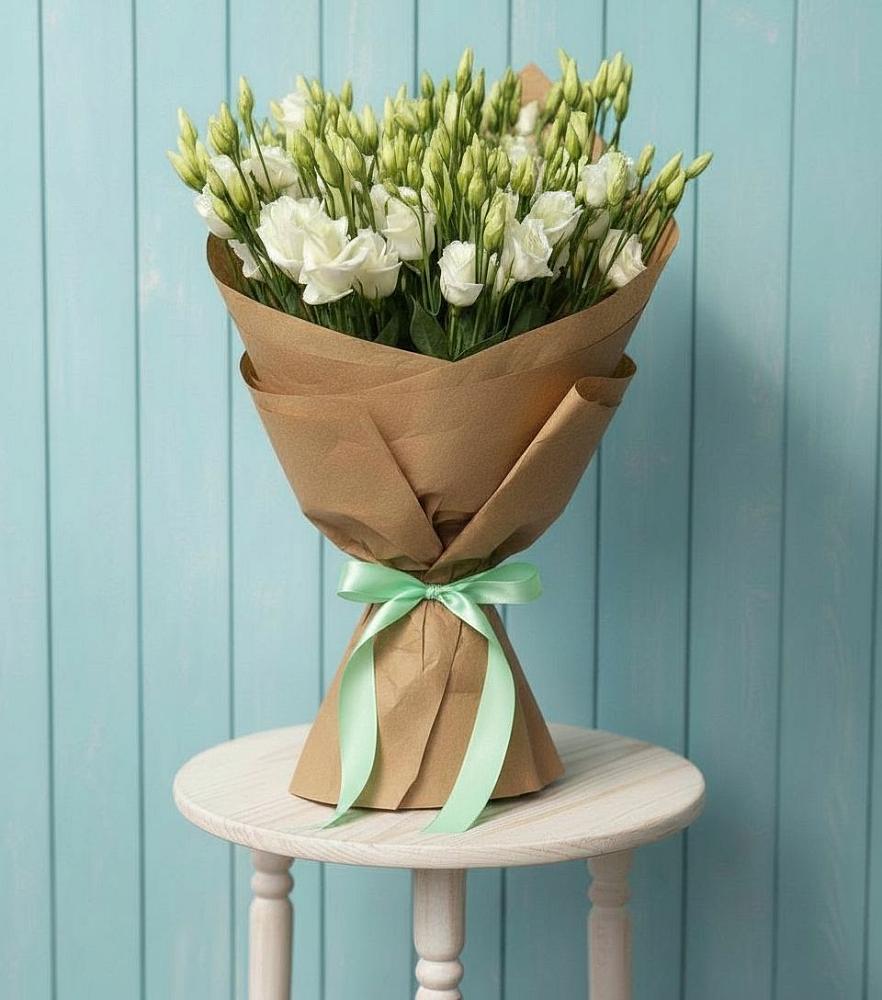 Букет цветов из: Лизиантусы в Верхнебаканский