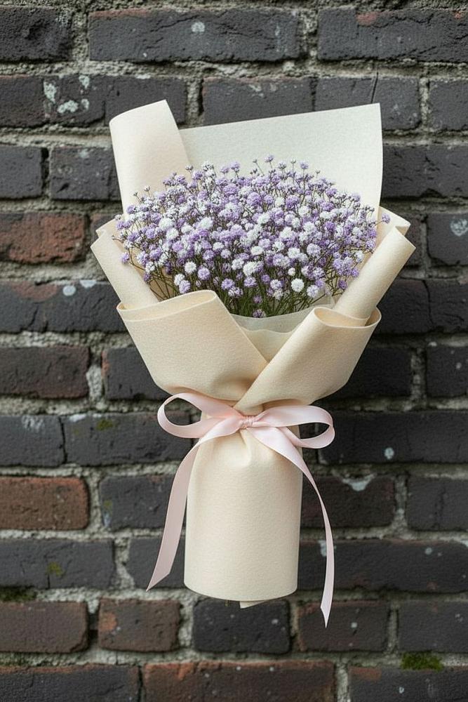 Букет цветов из: Гипсофила в Верхнебаканский