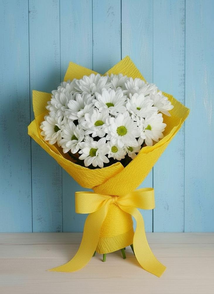 Букет цветов из: Хризантемы в Верхнебаканский