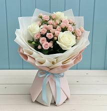 Букет цветов из:  Розы в Верхнебаканский