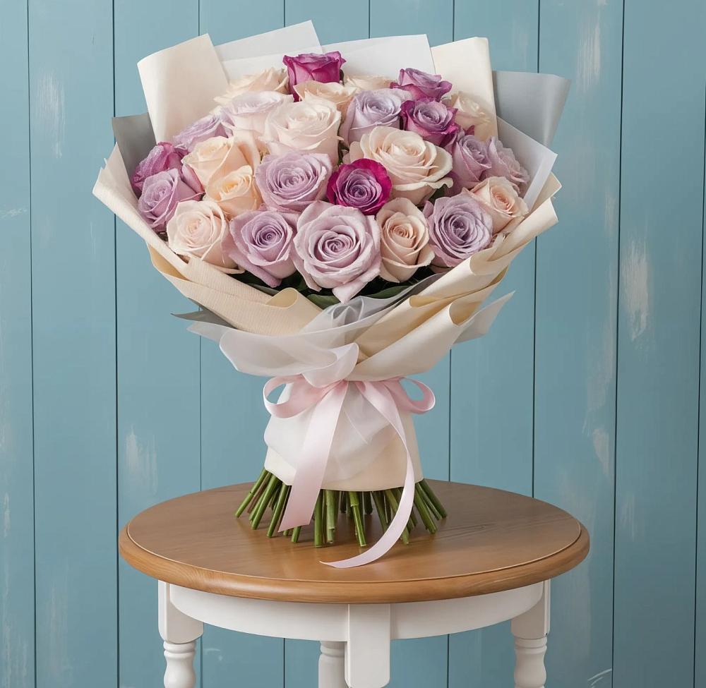 Букет цветов из: Розы в Верхнебаканский