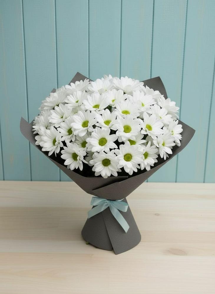 Букет цветов из: Хризантемы в Верхнебаканский