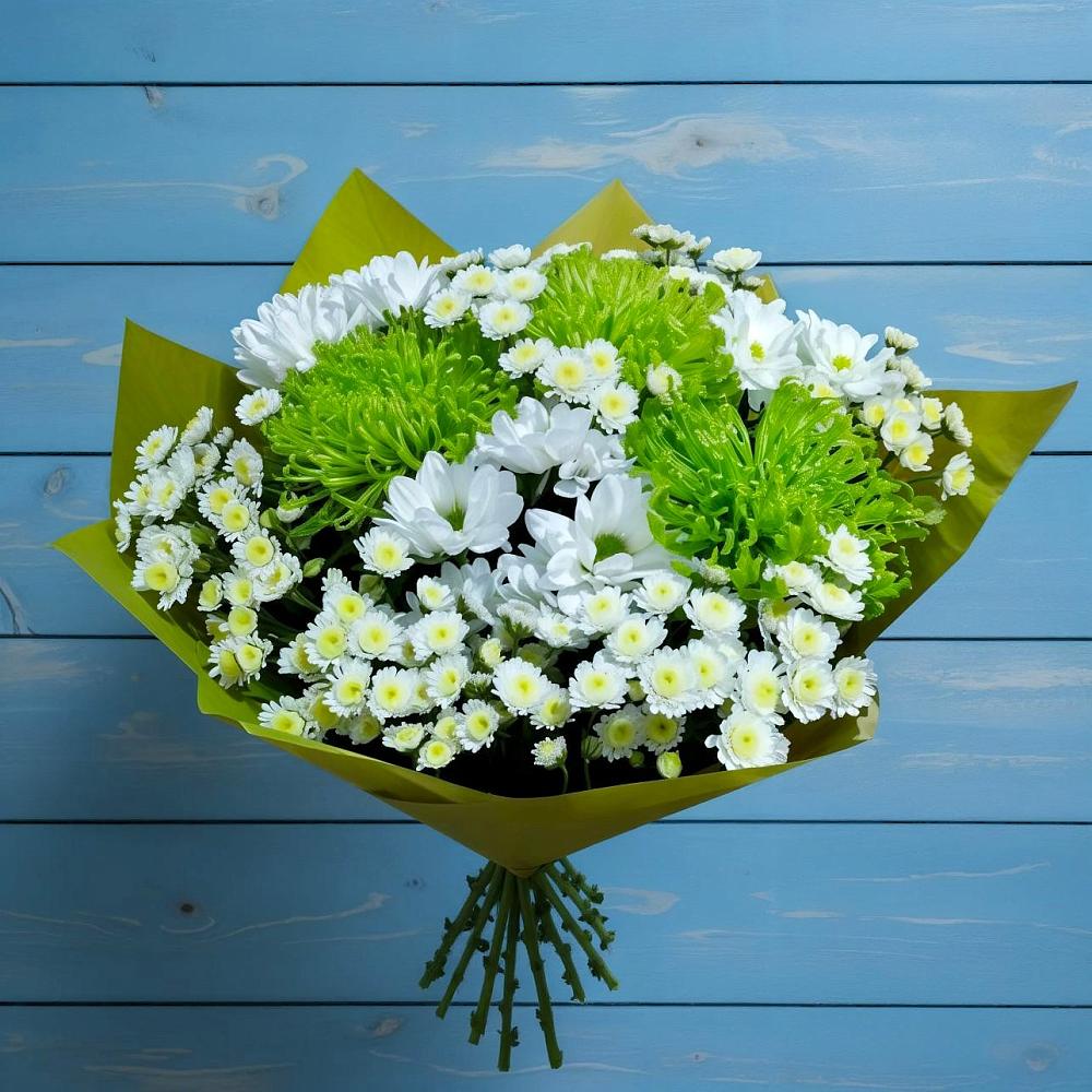 Букет цветов из: Хризантемы в Верхнебаканский
