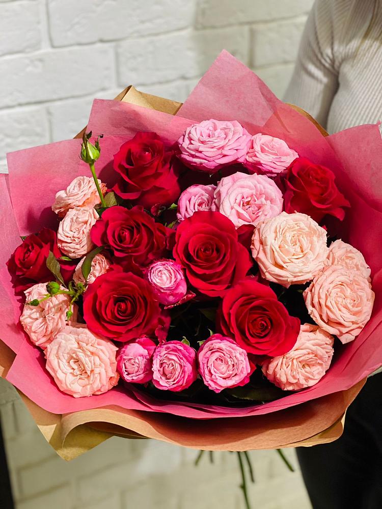 Букет цветов из: Розы в Верхнебаканский