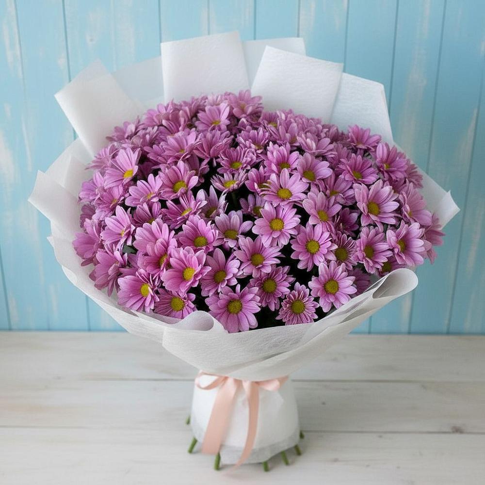Букет цветов из: Хризантемы в Верхнебаканский