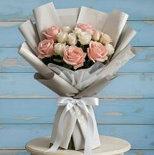 Букет цветов из:  Розы в Верхнебаканский