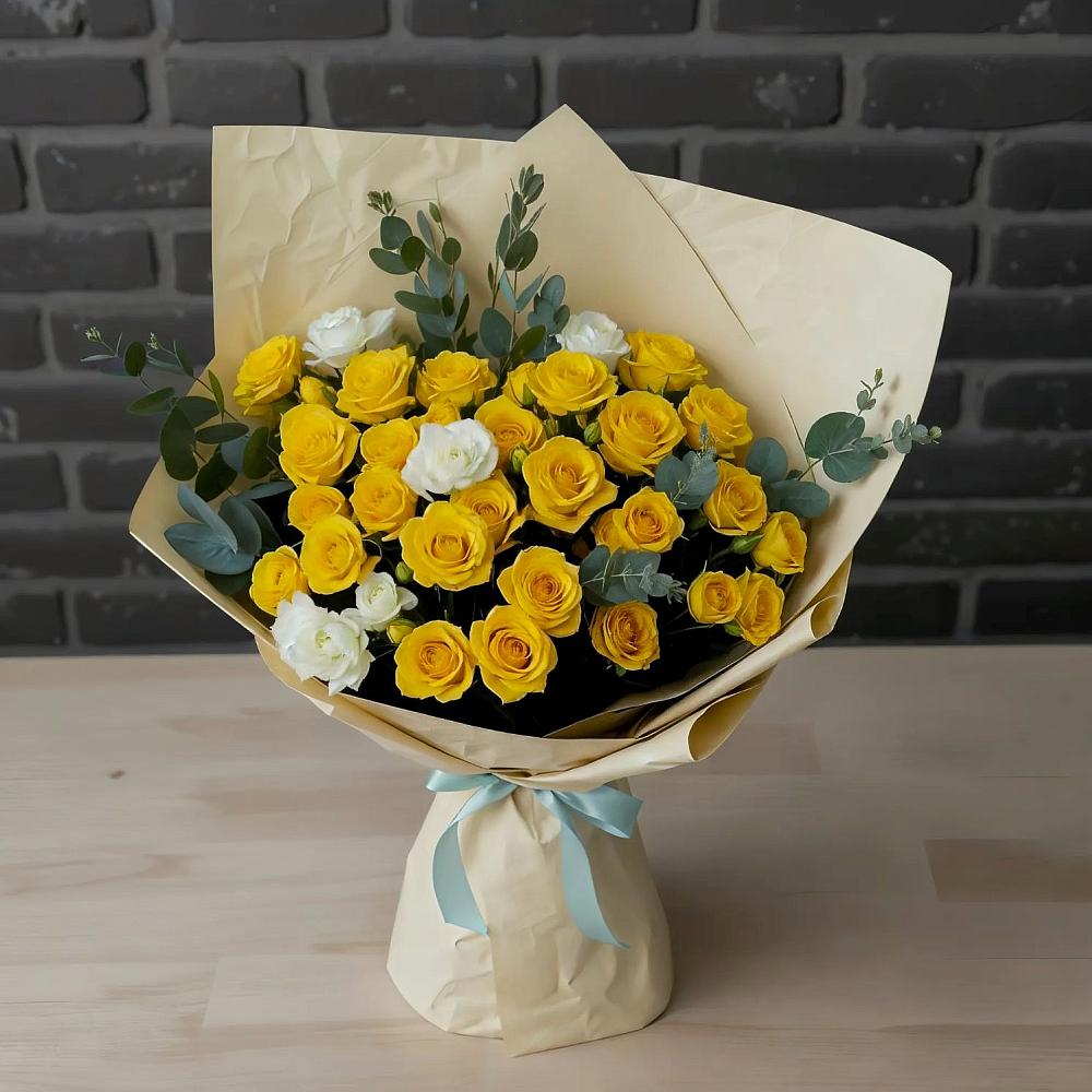 Букет цветов из: Розы в Верхнебаканский