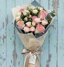 Букет цветов из:  Розы в Верхнебаканский