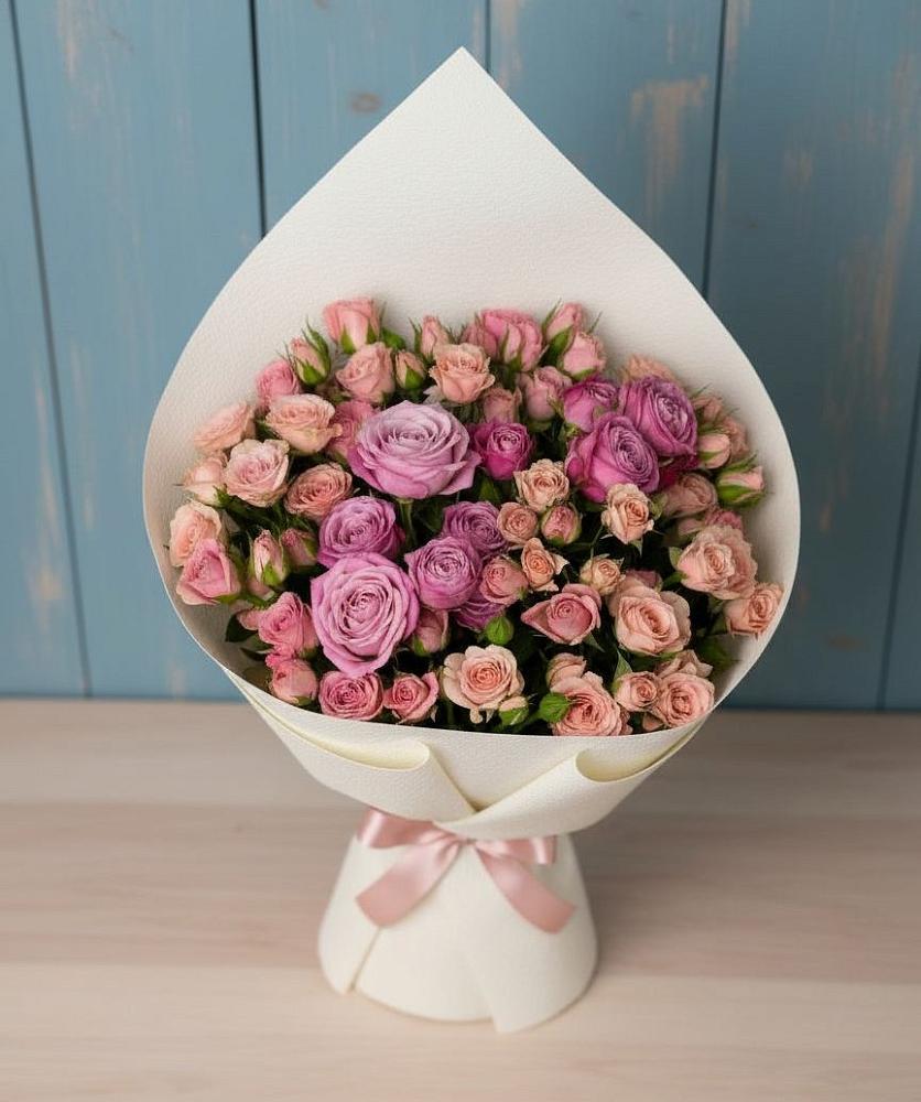 Букет цветов из: Розы в Верхнебаканский