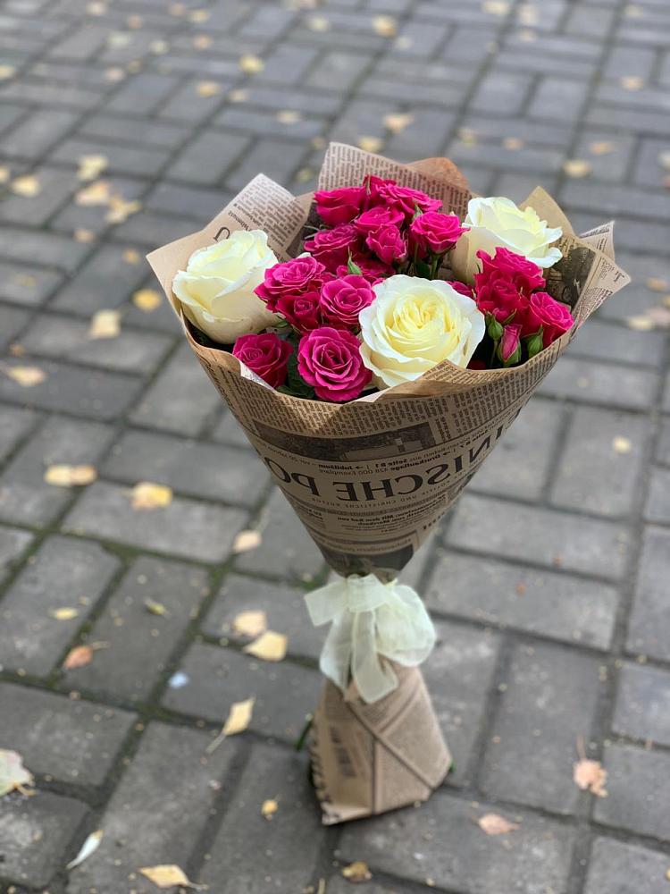 Букет цветов из: Розы в Верхнебаканский