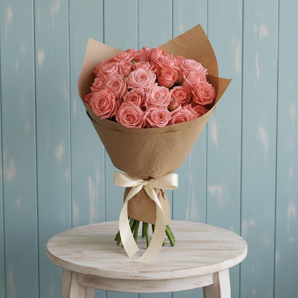 Букет цветов из: Розы в Верхнебаканский