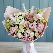 Букет цветов из:  Альстромерии и Розы в Верхнебаканский